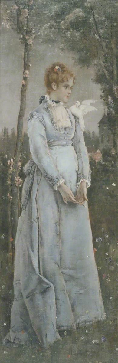 Alfred Émile Stevens - 142, Primavera, Guildhall Art Gallery.jpg, Londra